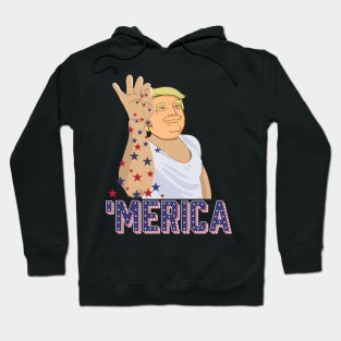 Trump Bae Funny 4th of July Trump Salt Freedom Hoodie